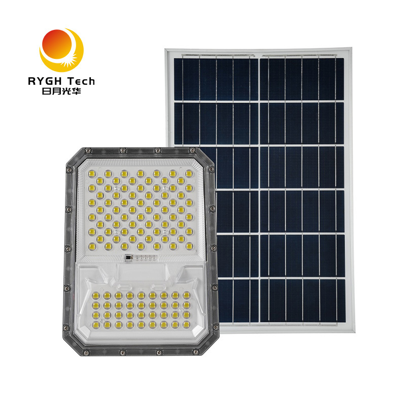 庭の小道や駐車場用の高マスト100W/200W/300W LEDソーラー投光器